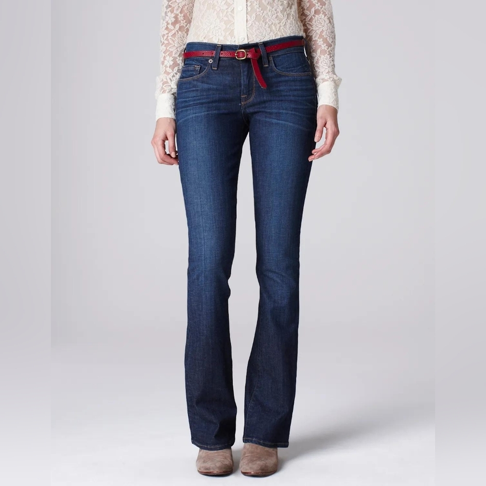 Lucky Brand Sofia Boot Women Jeans Blue Denim Size 12/31 Regular